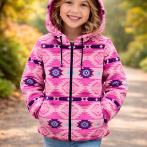 Kids Sherpa Jacket Dakota Design Pink