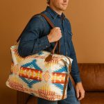 Southwest Printed Duffle Bag – White River Cream