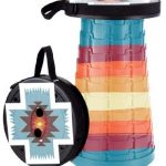 Portable Folding Stool Chair ,Santa Fe Sky Blue