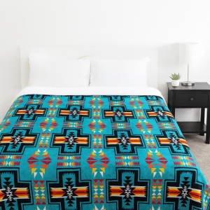 2ply Plush Blanket Santa Fe Turquoise