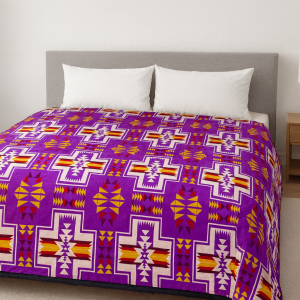 2ply Plush Blanket Santa Fe Purple