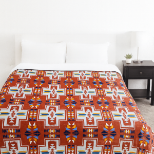 2ply Plush Blanket Santa Fe Orange