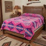 White River Design Reversible Plush Blanket – King Size Blanket Pink