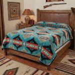 White River Design Reversible Plush Blanket – King Size Blanket Turquoise