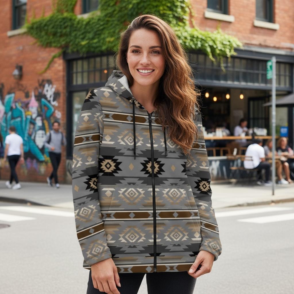 Adult Flannel Sherpa Jacket,Dakota Grey