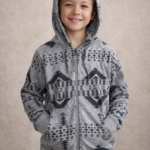 Kids Jacket Gray and Black HOD KID31