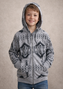 Kids Jacket Gray and Black HOD KID31