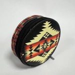 PU Leather Medicine Bag – Native American Inspired Design , White River Black X Brown