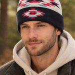 Southwest Design Beanie – Red Cream BEN-30