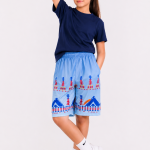 NATIVO KIDS Athletic Shorts ,SW Design Blue Color