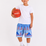 NATIVO KIDS Athletic Shorts ,SW Design Blue Color